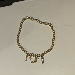 Handmade Gold Charm Necklace